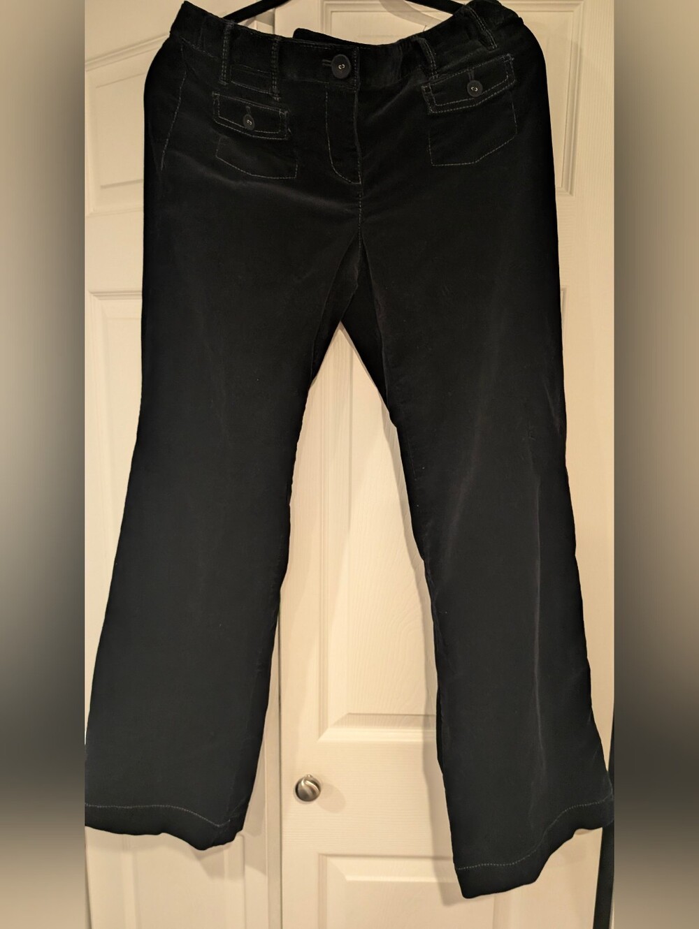 Loft Women's Black Straight-Leg Corduroy